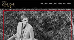 Desktop Screenshot of mikegillespiemusic.com